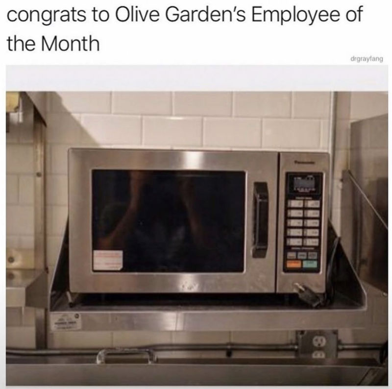 congrats to olive gardens employee of the month