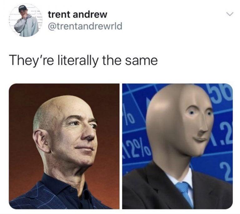 Jeff Bezos Stonks Guy Meme - Shut Up And Take My Money