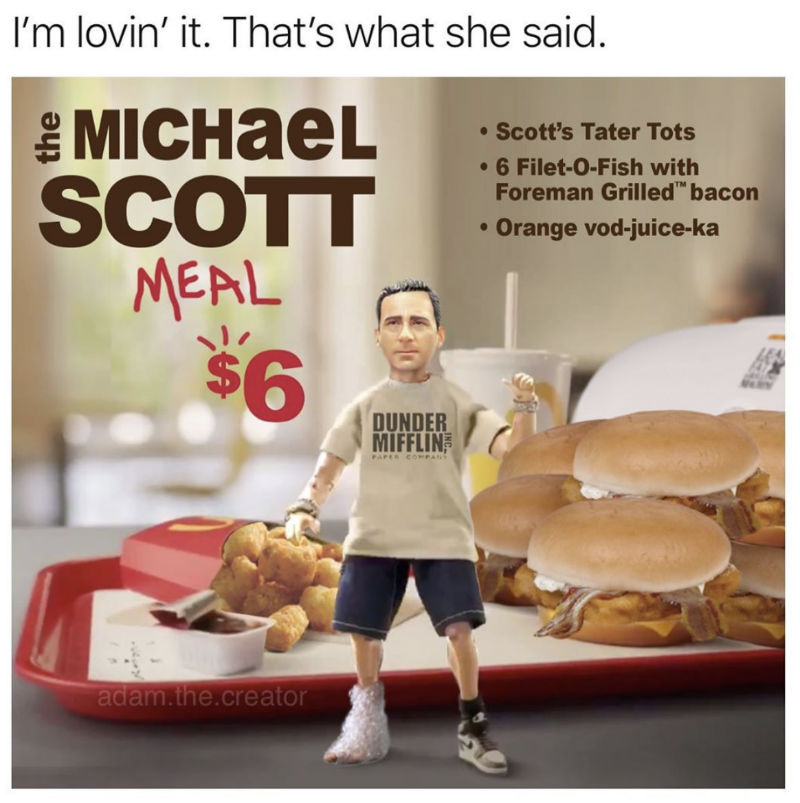 the michael scott meal