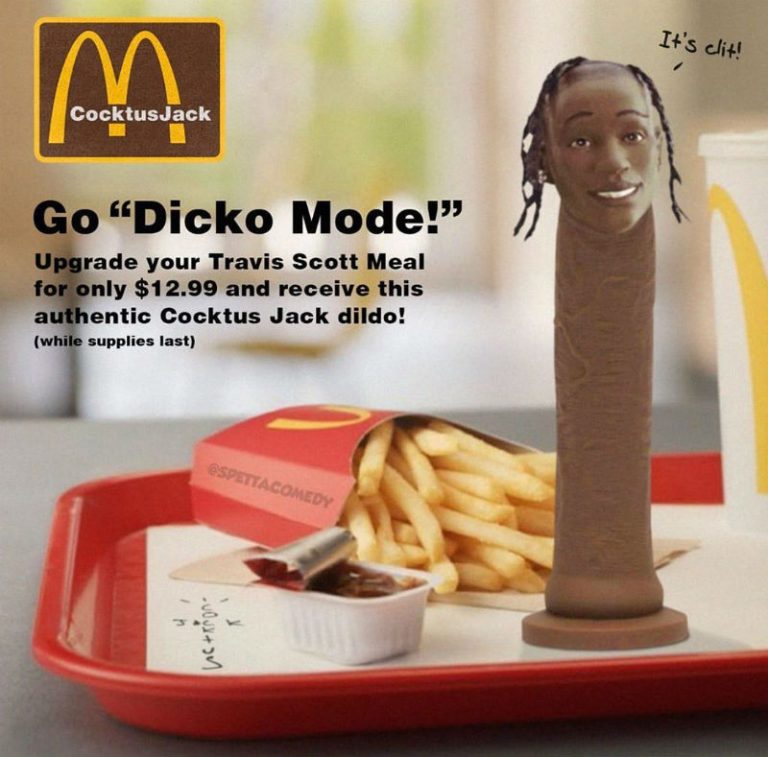 Travis Scott Go Dicko Mode CocktusJack Meal Meme Shut Up And Take My
