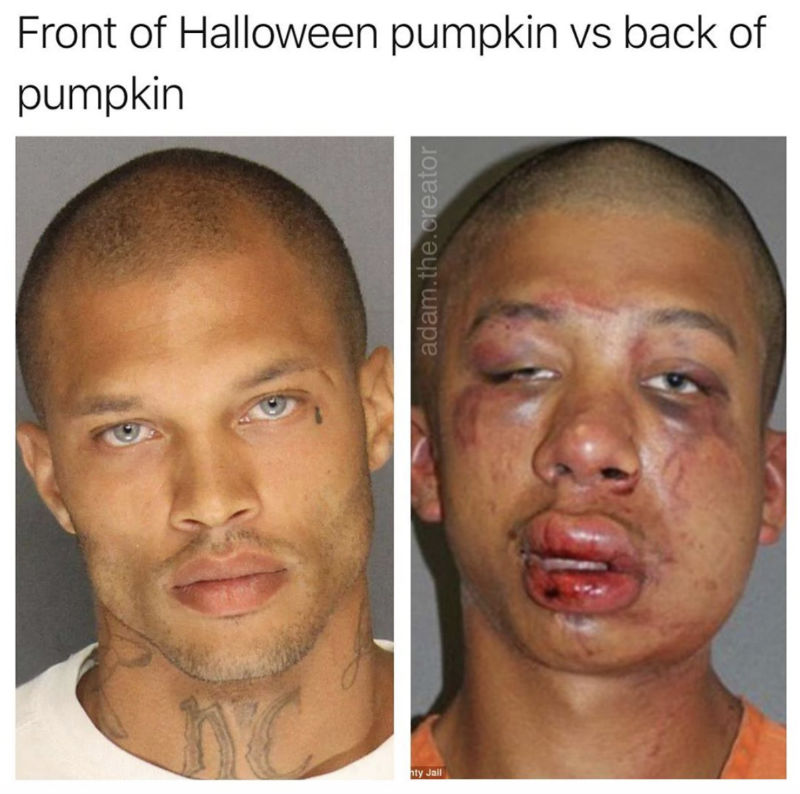 front halloween pumpkin