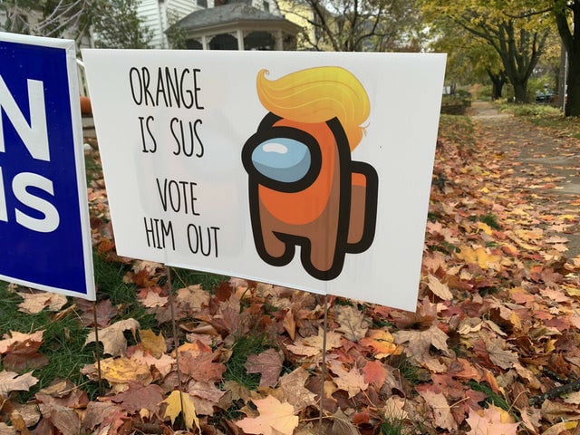 orange is sus vote him out