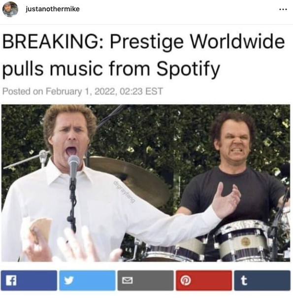 worldwide prestige spotify meme