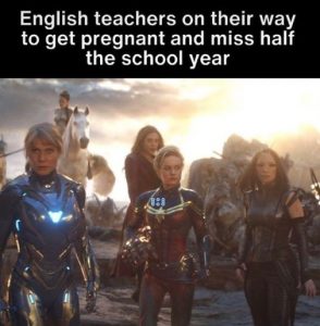 English Teachers On Their Way To Get Pregnant - Meme - Shut Up And Take