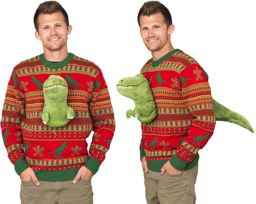 T rex ugly outlet christmas sweater