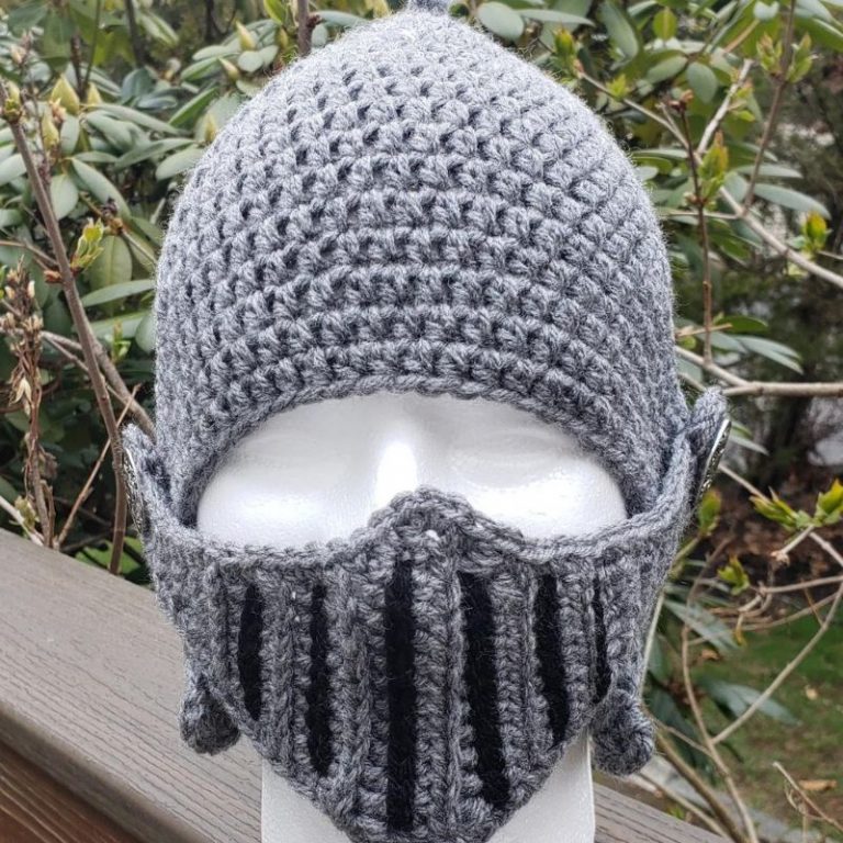 Crocheted Knight's Helmet Shut Up And Take My Money