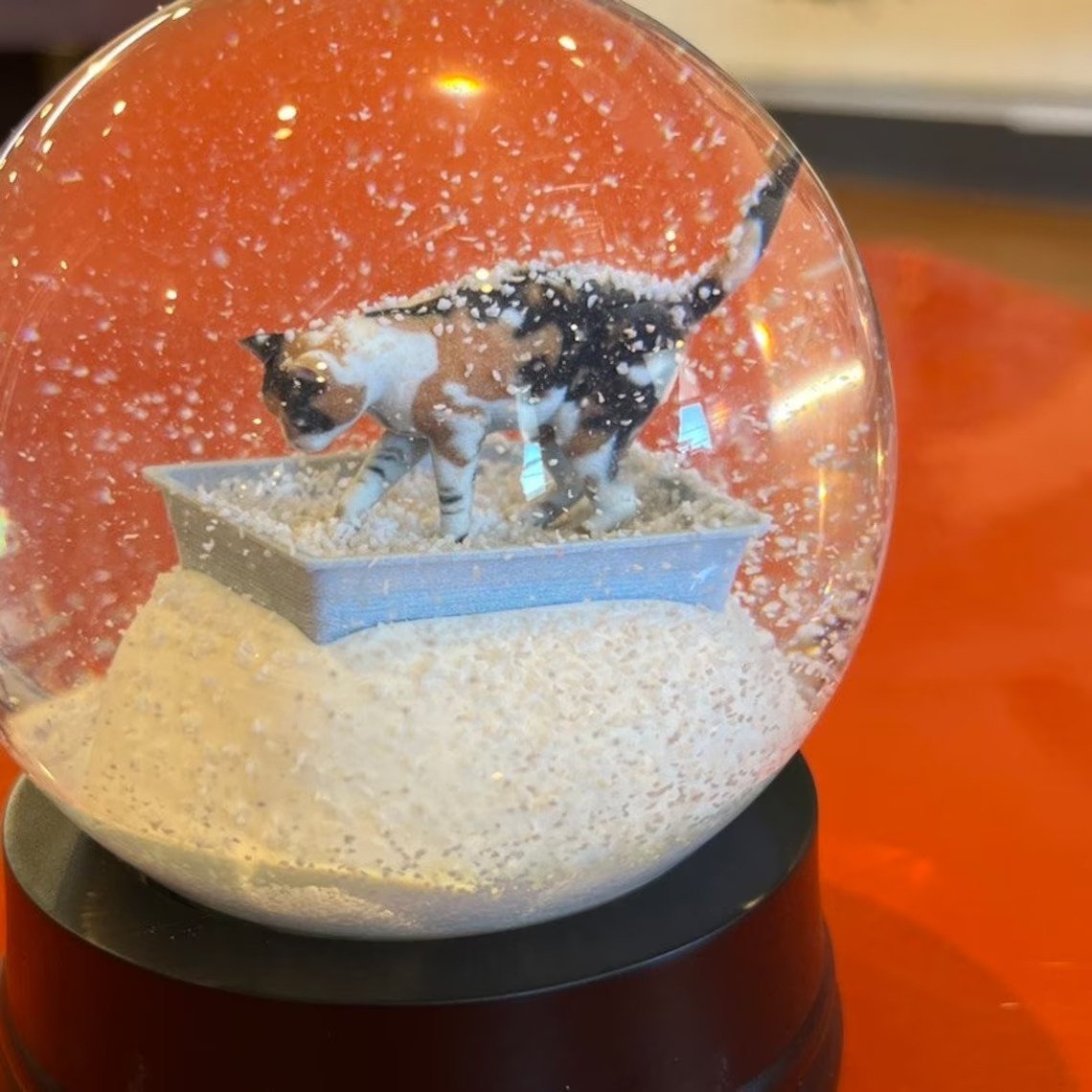 Kitty Litter Snow Globe - Shut Up And Take My Money