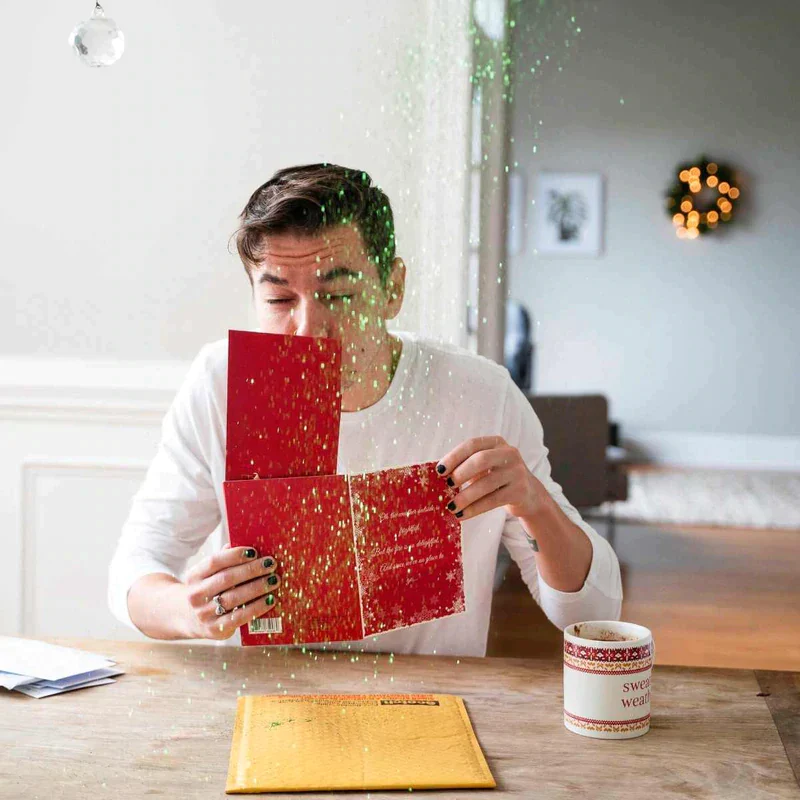 Merry Christmas Glitter Bomb Card - Shut Up And Take Money